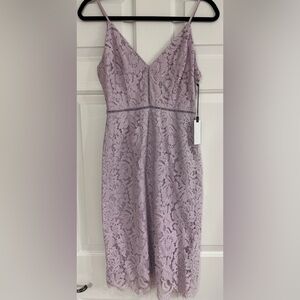 ASTR The Label lilac Lace V-neck Dress. Size small. Never worn.